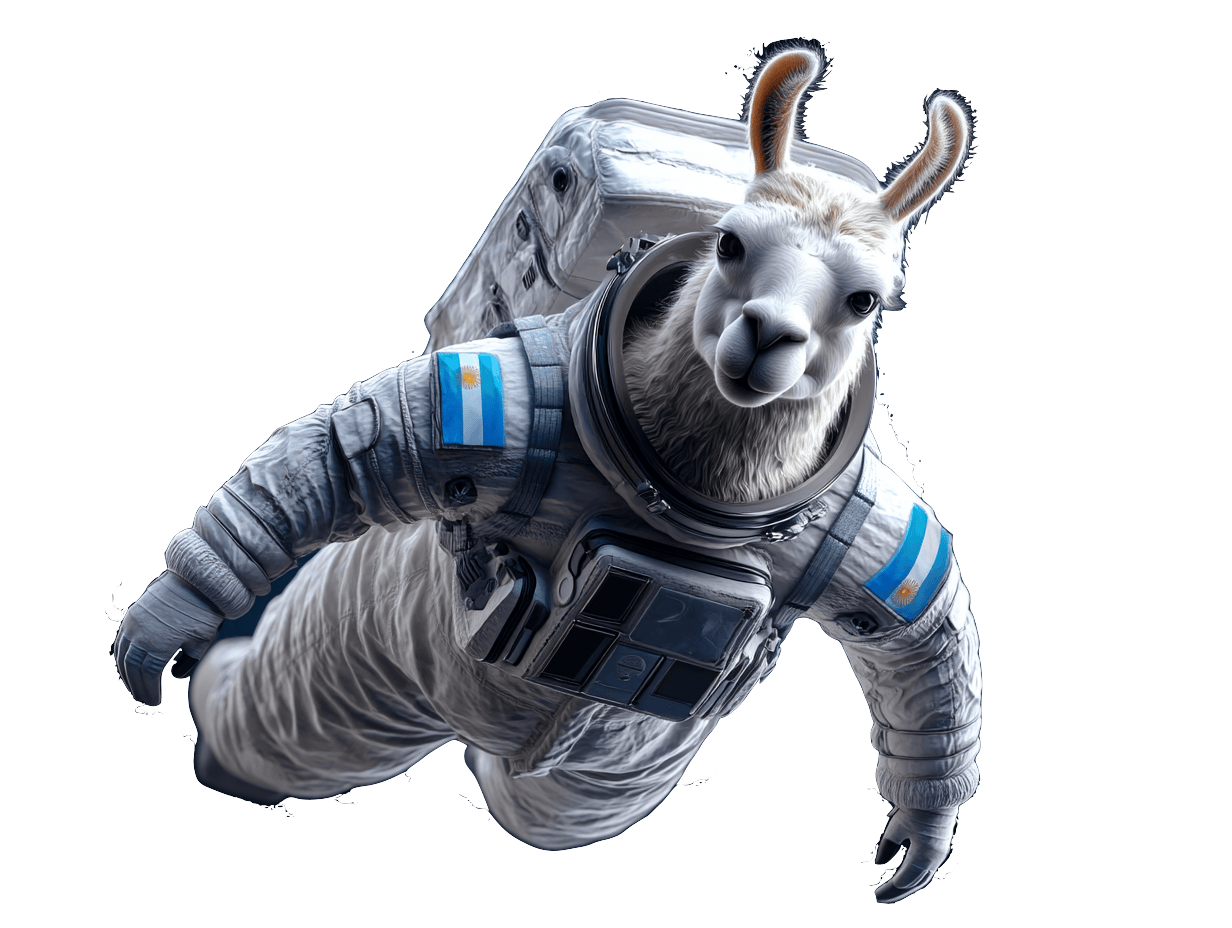 Llama Astronauta